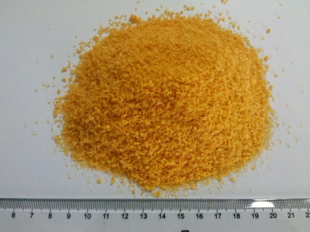 5 mm a forma di ago Panko giallo, briciole di pane HACCP certificato per friggere gamberetti o pollo