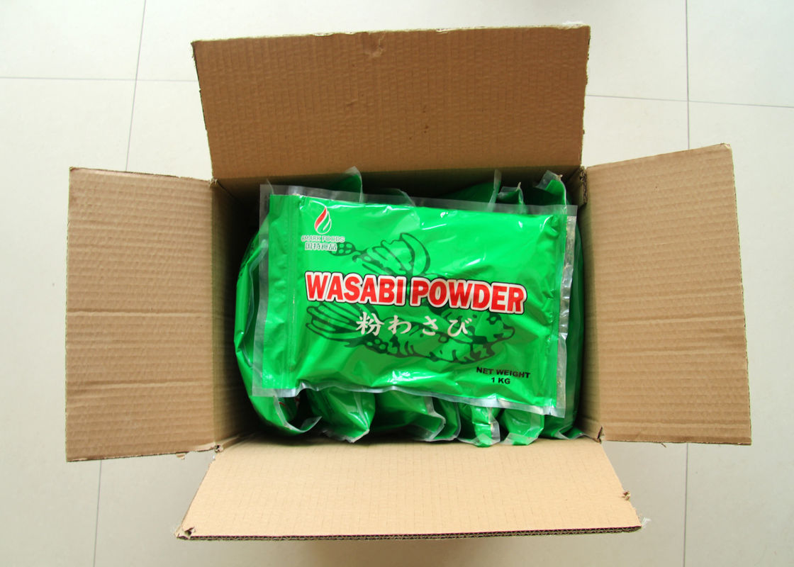 ABC classifica la polvere pura del condimento del Wasabi di colore verde della polvere 1KG del rafano della polvere del Wasabi