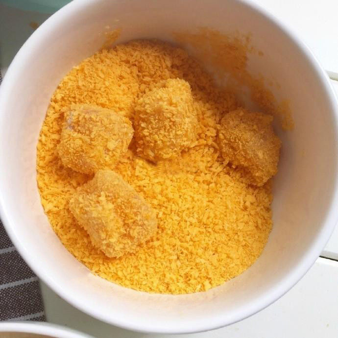 Pane bianco giallo arancione Rotti di farina Panko Rotti di pane Bianco giallo Panko Rotti di pane