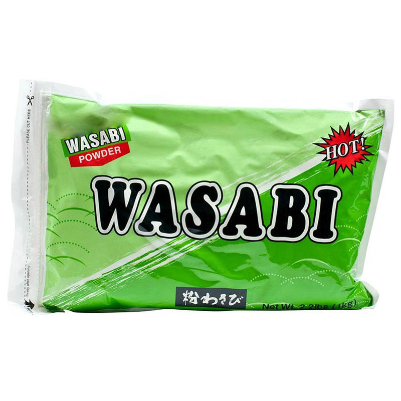 Prodotto caldo Polvere di Wasabi verde chiaro e secco Sushi Polvere di Wasabi per ristorante