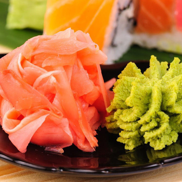 Prodotto caldo Polvere di Wasabi verde chiaro e secco Sushi Polvere di Wasabi per ristorante