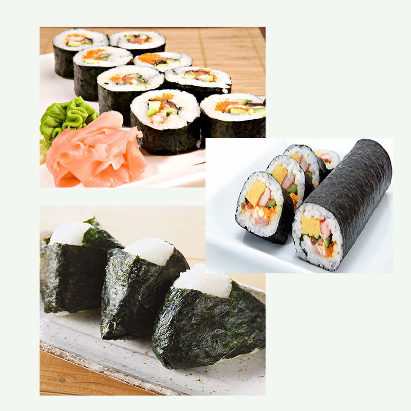 Colore scuro 19*21 cm Alga di Nori arrostita Carta di Nori 280g 100 fogli