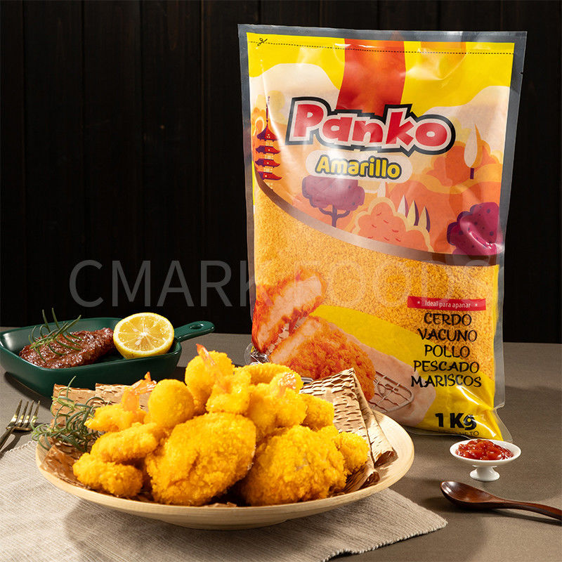 Creme di pane di diversi colori Panko Creme croccanti Giallo Bianco e Arancione Per il cibo fritto