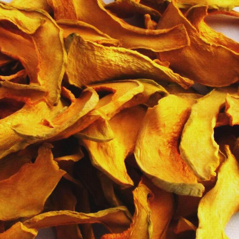 Verdure disidratate in vrazza Fiocchi di zucca arancione rosso con umidità massima 8% e senza odori o sapori estranei destinati all'esportazione