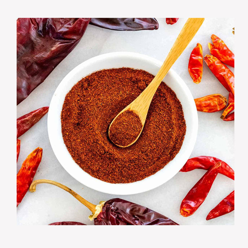 Legumi disidratati certificati HACCP in vrazza Peppe rosso in polvere Peppe a campana in polvere e peperoncino