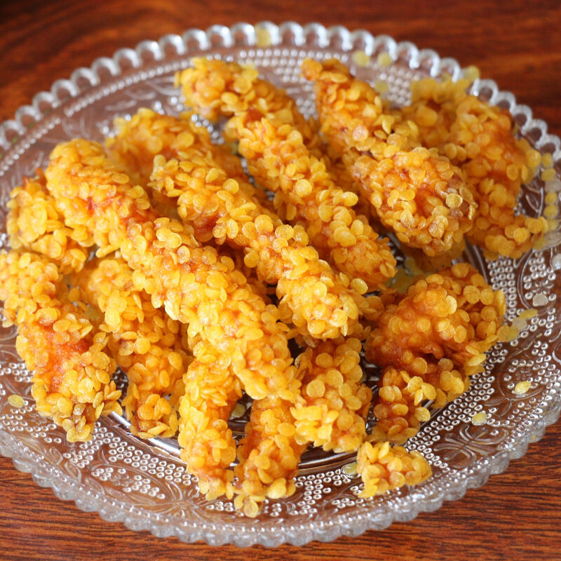 Creme di pane Panko giapponesi di alta qualità con dimensioni di particelle uniformi da 4-6 mm, basso contenuto calorico e certificazione ISO HACCP Kosher