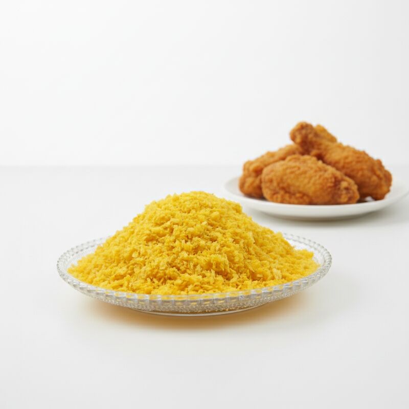 Golden Crispy Japanese Panko Bread Crumbs con dimensioni granulari da 2 a 12 mm e durata di conservazione di 24 mesi