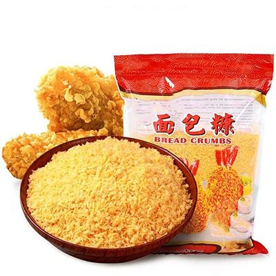 Pangrattato giallo a forma di ago da 4-5 mm certificato HACCP per cibi fritti