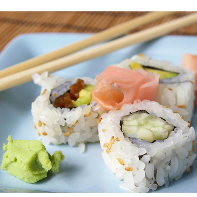 Autentica polvere di Wasabi organico giapponese per condimenti o condimenti per sushi