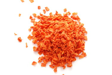 I chip arancio della verdura secca di colore 5x5mm/hanno disidratato i fiocchi di verdure